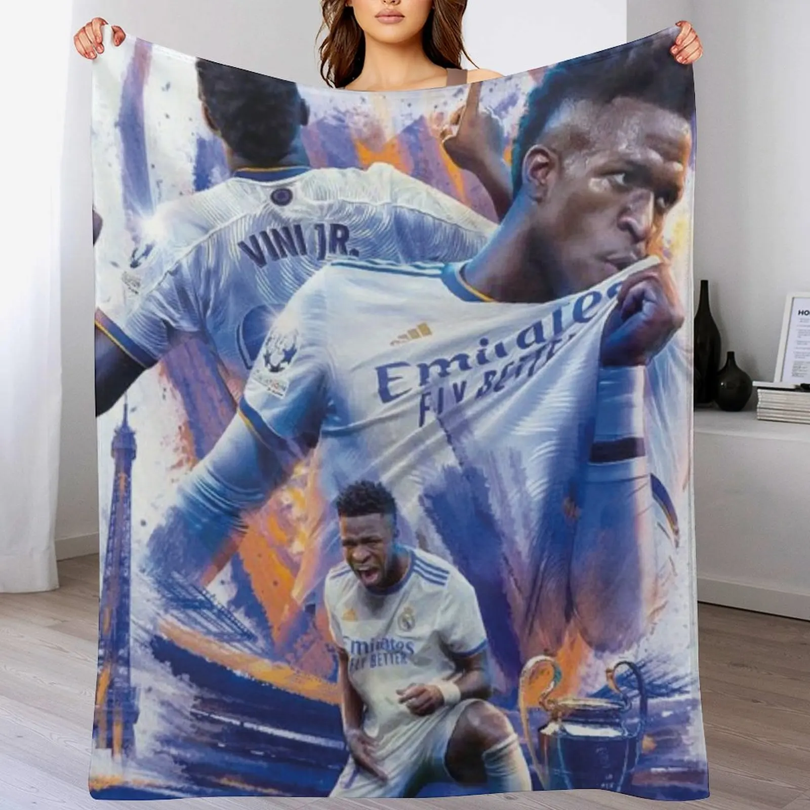 Плед vinicius Junior мягкие одеяла для дивана-кровати