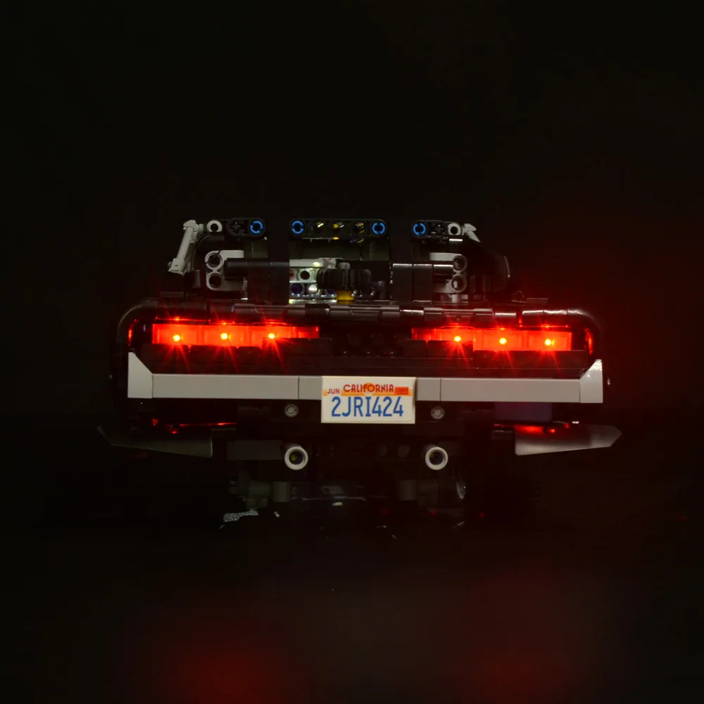 Лампа без строительных блоков освещение для Dom's Dodge Charger 42111 игрушки сделай сам