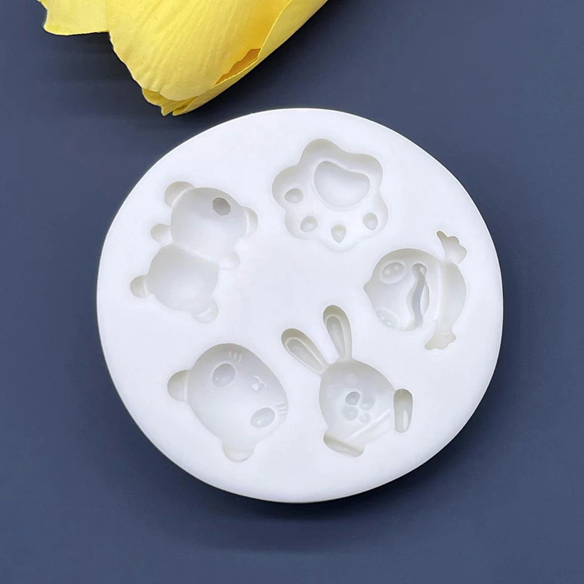 Медведь утка Кролик силиконовая форма для выпечки торта искусственные