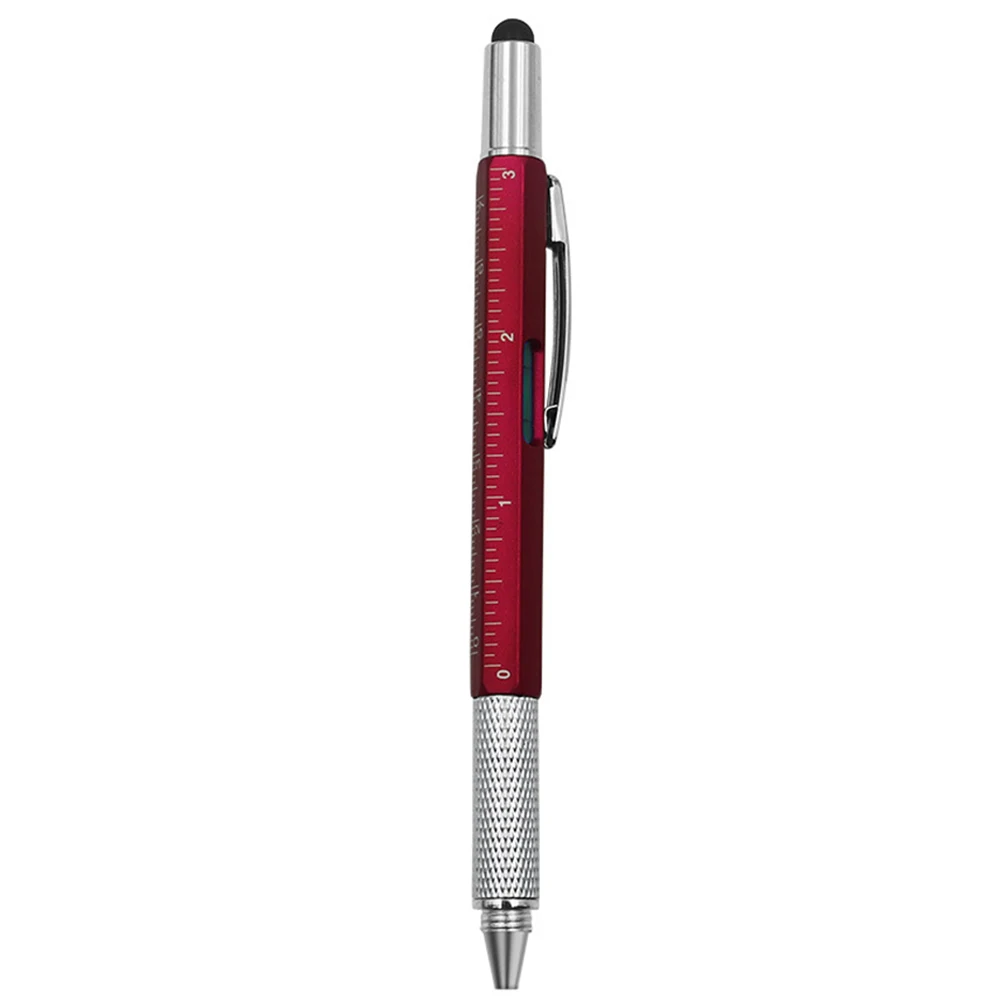 

7 In1 Multifunction Ballpoint Pen Screwdriver Precision Ruler Caliper Ballpoint Pens Touch Creativity Level Meter Multi Tool Pen