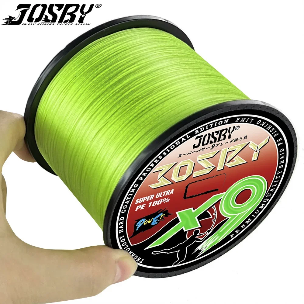 

JOSBY Braided Fishing Line Multifilament Carp Fly 9 Strand 300M 500M 1000M Multicolor Japan Extreme PE Strong Weave Wire