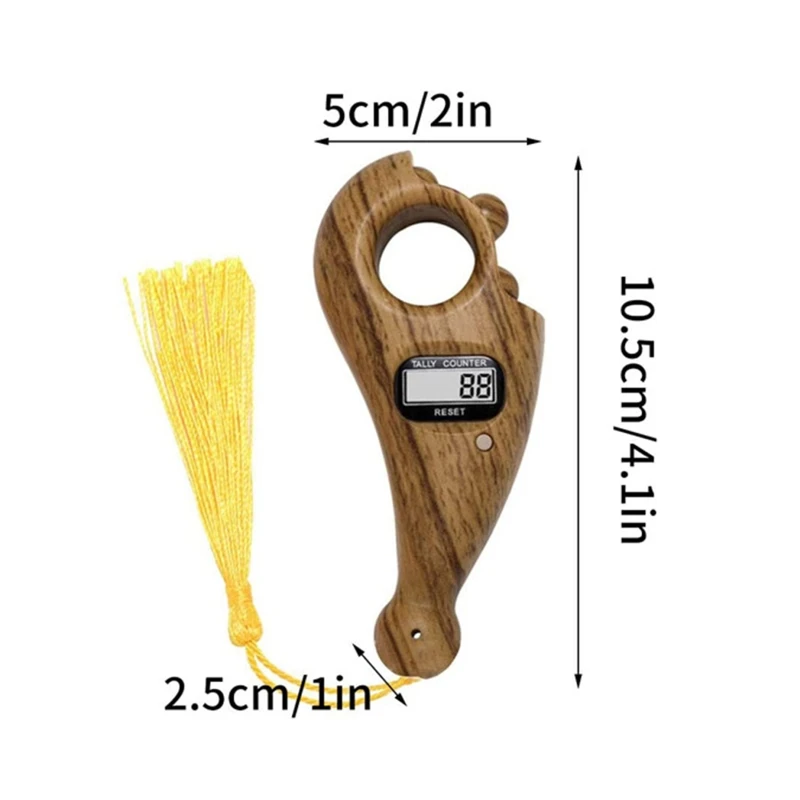 

37MD Finger Counter-Islamic Tasbih Bead Portable Rotating Prayer Beads Misbaha Counter Prayer Islamic Tasbih Muslim Eid Gift