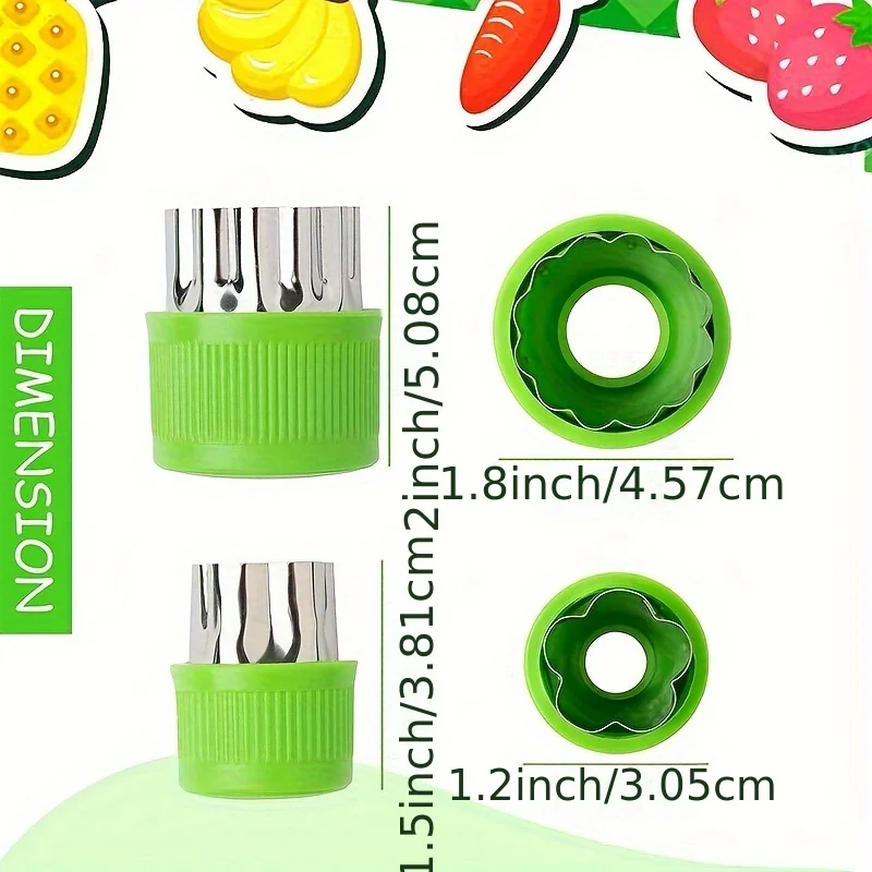 9 шт. форма для выпечки из нержавеющей стали резак сердца/цветов фруктов и овощей