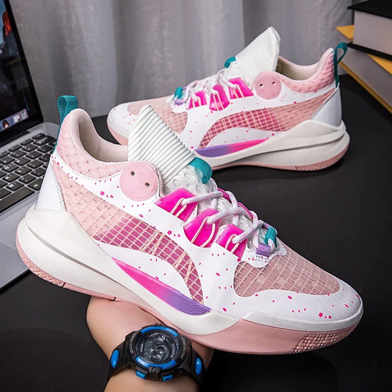 

Men's Sneakers Low-Top Breathable Mesh Man Sports Shoes Shock-Absorbing Wear-Resistant Rubber Sole Male Footwear Fashion Zapatos