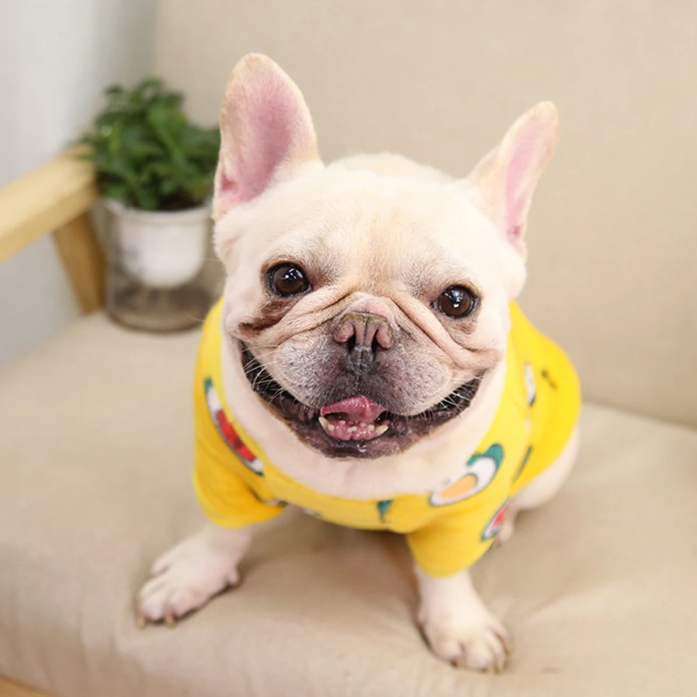 

Cute Fruit Frinted Dog Clothes for Small Dogs Coats Warm Fleece Pet Clothing Puppy Cat Costume for French Chihuahua Jacket Suit