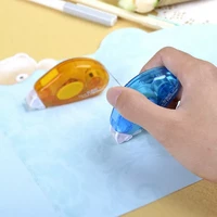transfer double sided plastic refillable adhesive tape 5m roller pen glue blueorange
