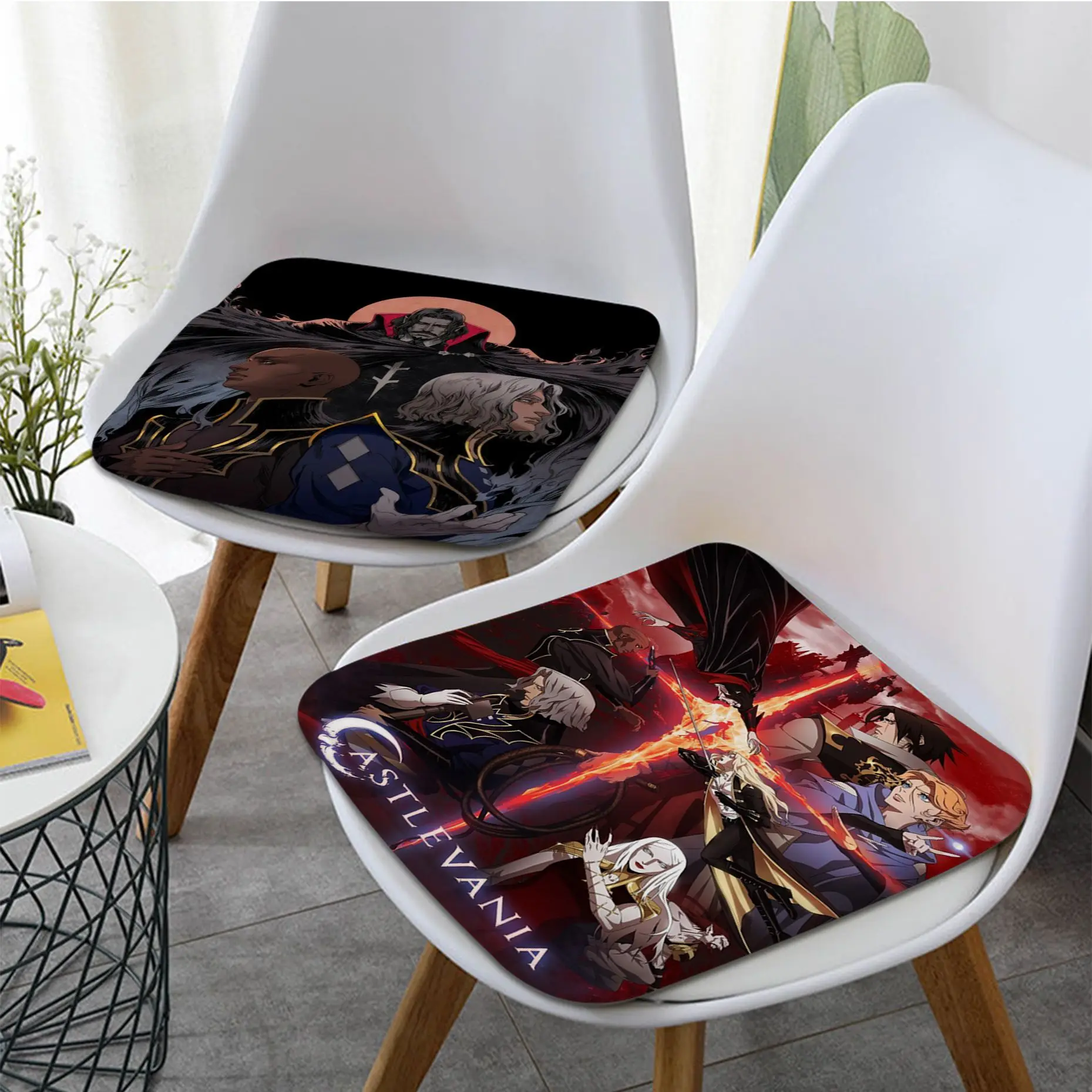 

Castlevania Anime Tie Rope Chair Cushion Soft Office Car Seat Comfort Breathable 45x45cm Outdoor Garden Cushions