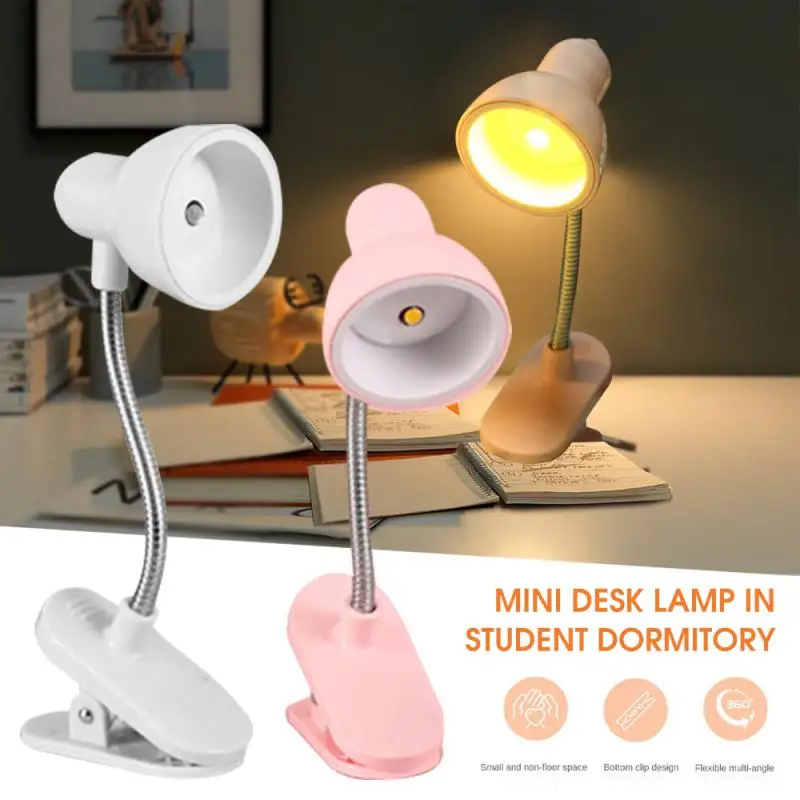 

Mini Book Light LED Clamp Reading Lamp Night Lights Books To Read Bedside Table For Bedroom Study Clip Design Home Child Student