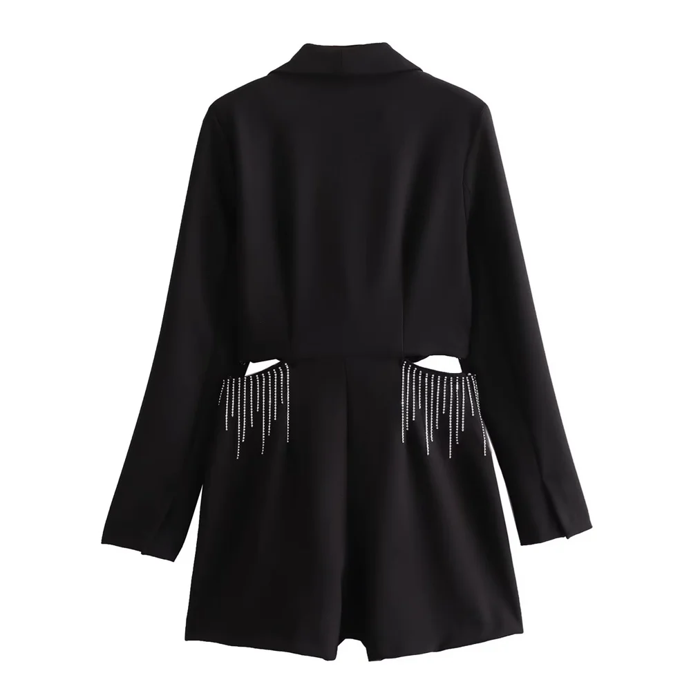 UNIZERA Осенне-зимний Женский Модный Комбинезон С Воротником-поло Кисточками И