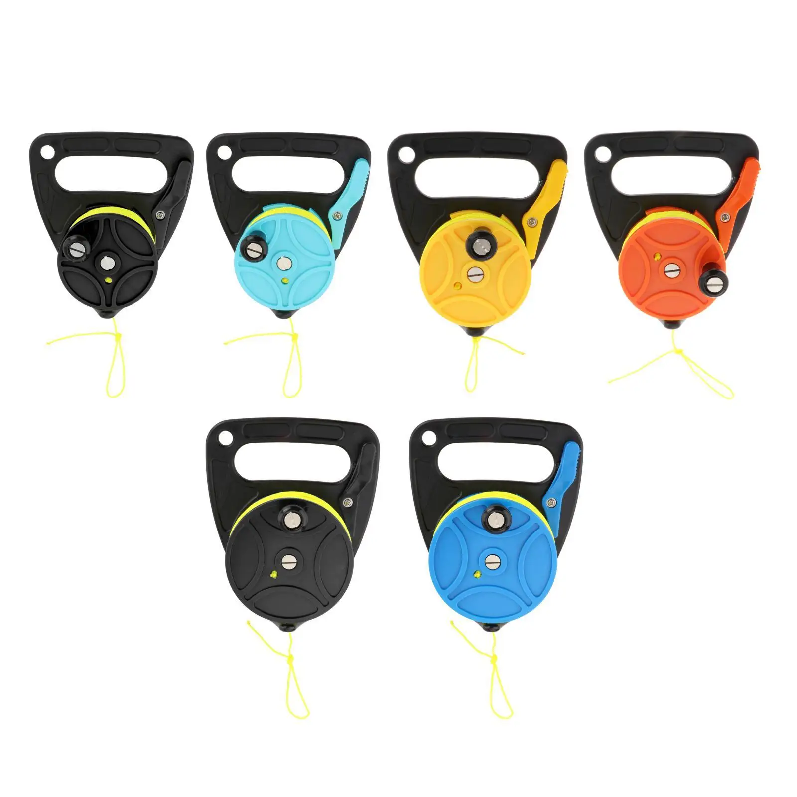 

Multi-Purpose Scuba Diving Reel Handle Kayak Anchor Equipment Yellow Line for