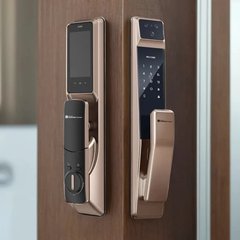 Фото Samsung P30 Цифровой дверной замок с венами на палец Smart Thing Домашняя карта с паролем Защита через приложение №3