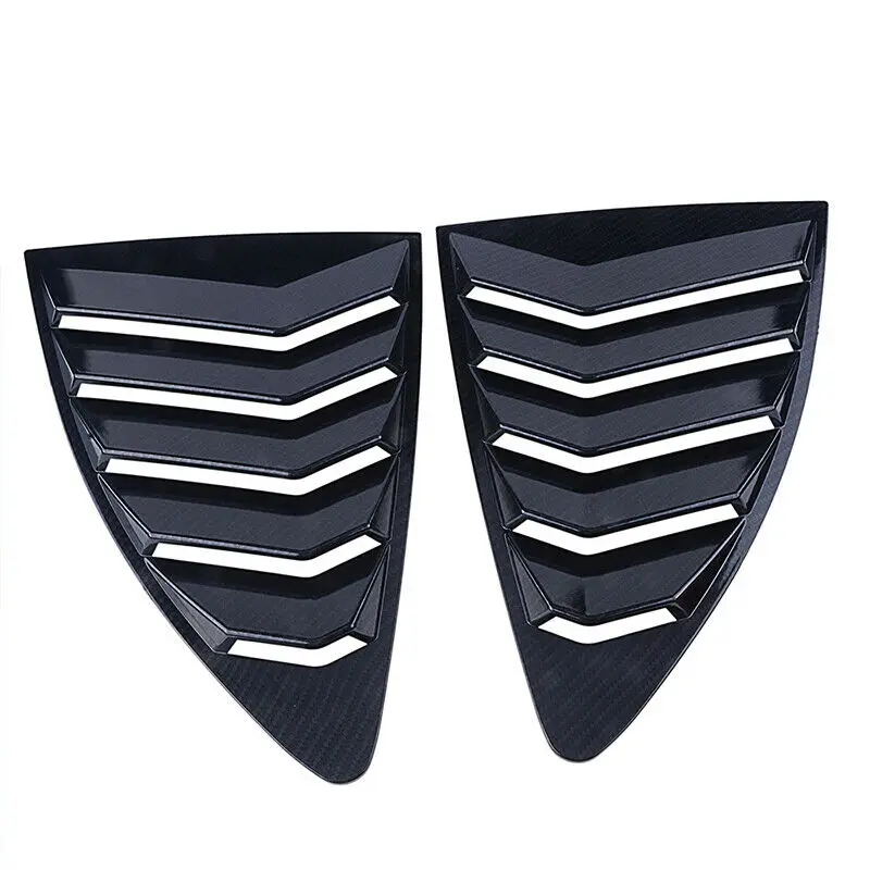 Автомобильный абажур из углеродного волокна ABS на заднюю четверть окна жалюзи