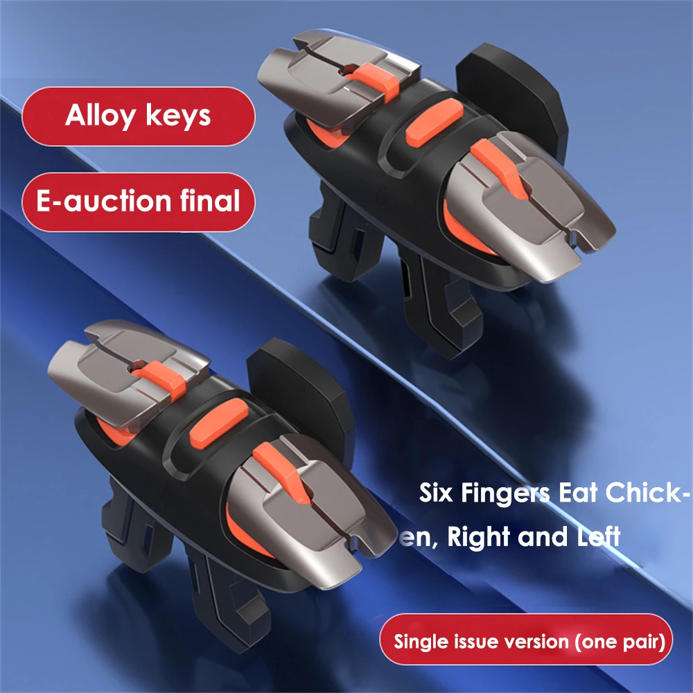 

Gamepad Joystick Aim Shooting L1 R1 Alloy Key Button Mobile Gaming Shooter Controller Gaming Triggers Aim Button 1 Pair