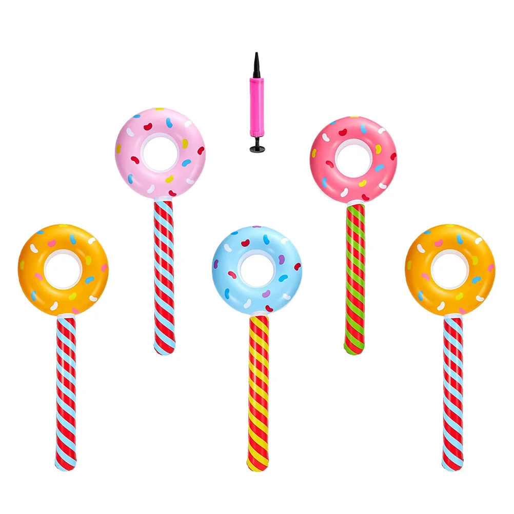 

Donut Party Decorations Inflatablebirthday Candy Stick Boom Theme Inflatables Donuts Noise Makers Decor Themed Decoration