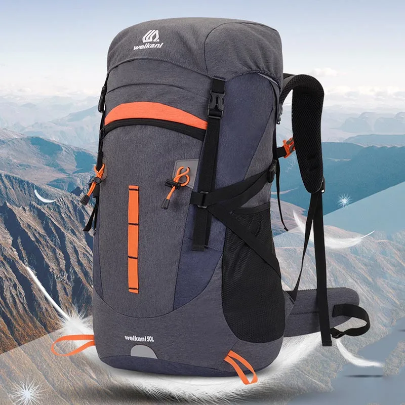 

50L Camping Backpack Large Capacity Outdoor Climbing Bag Waterproof Mountaineering Hiking Trekking Sport Bags