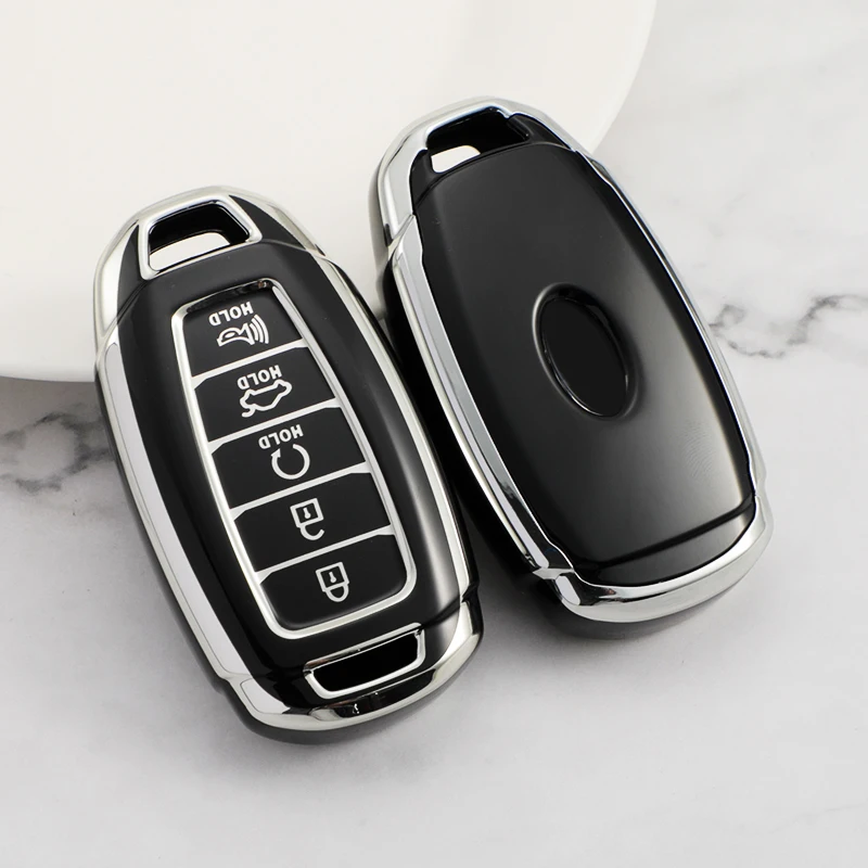 

Для Hyundai Palisade Limited 2020 Palisade SEL 2023 Elantra Sel Elantra Santa Fe Veloster 5 бутылок чехол для ключей из ТПУ