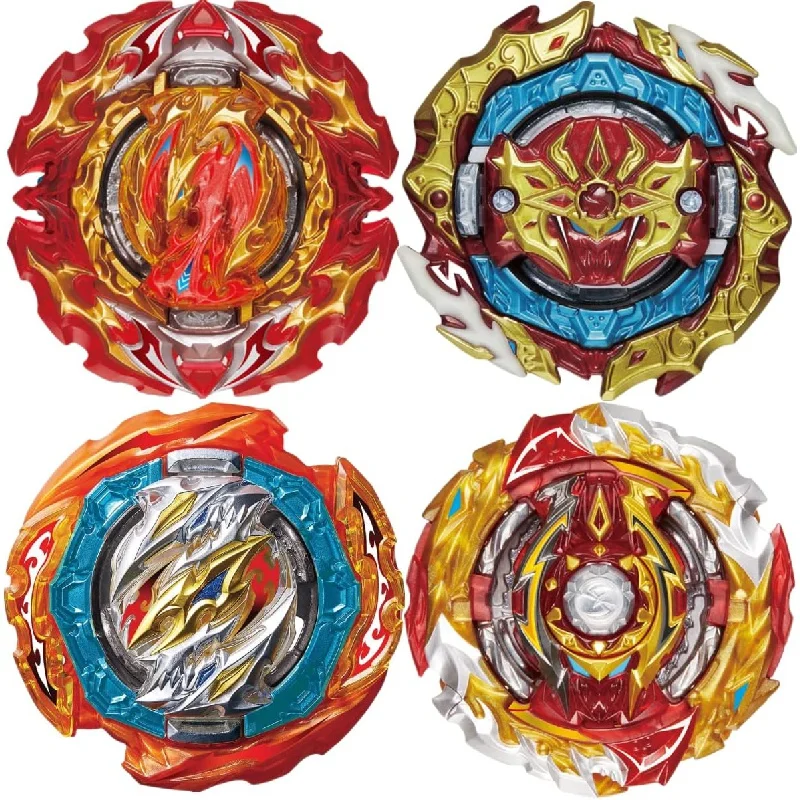 

4 Pcs Gyros, Battling Top Battle Burst High Performance Set, New Gyros B-191，is Party School and Birthday Gift Idea Toys for Boy
