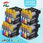 HTL для Brother LC123 чернильный картридж, совместимый с женскими фотокартриджами для принтера, чернильный картридж LC 123 стандарта