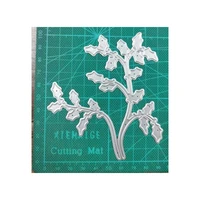 2022 new arrival branch leaves metal cutting dies stencil for diy scrapbookingphoto album stamps decor embossing diy paper card