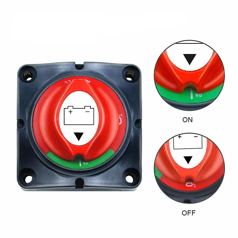Auto Battery Disconnect Switch 12V 24V 48V Marine 300A Car Dual Battery Switch 3 Position Battery Selector Switch for Car Boat enlarge