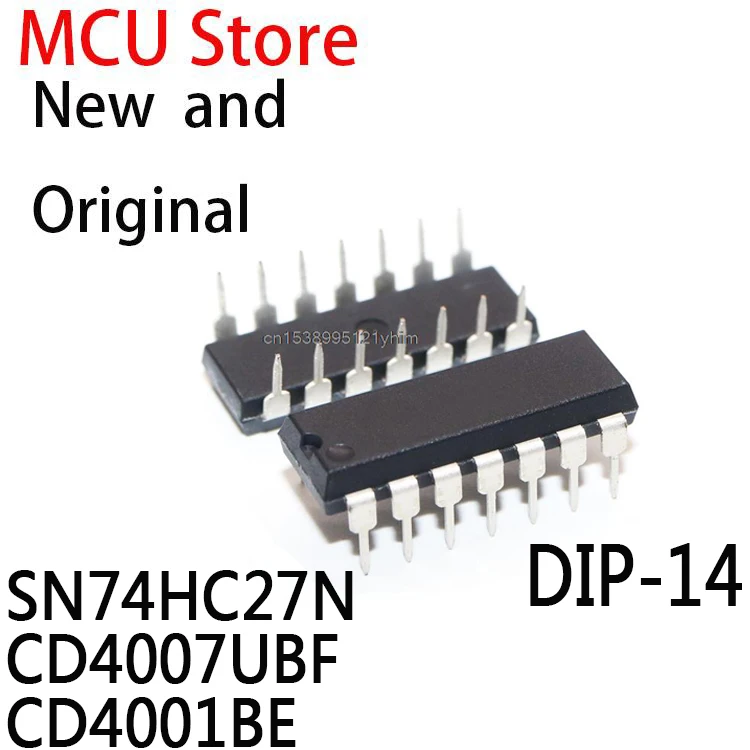 10 шт. DIP-14 74HC27 DIP14 HD74HC27P DIP 74HC27N CD4007 CD4007BE CD4007U CD4001 4001BE IC SN74HC27N CD4007UBF CD4001BE