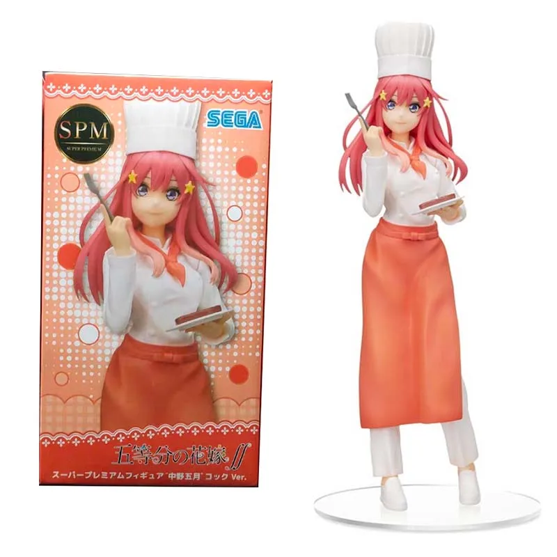 

Фигурка аниме SEGA оригинальная кулинарная, аниме кулинарная девушка Накано итцуки, Коллекционная модель, аниме экшн-фигурки