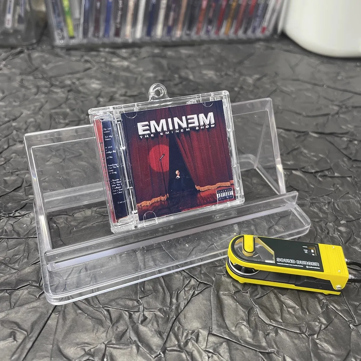 Брелок в стиле хип-хоп Slim Shady MINI Music CD NFC Play Song The Eminem Show Album для ключей Косплей