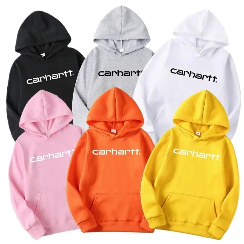 

HoodiesWomen's SweatshirtSpring Autumn Men's And Women's Hoodies Jogging Sportswear + Lettered Printing Casual Large Pockets