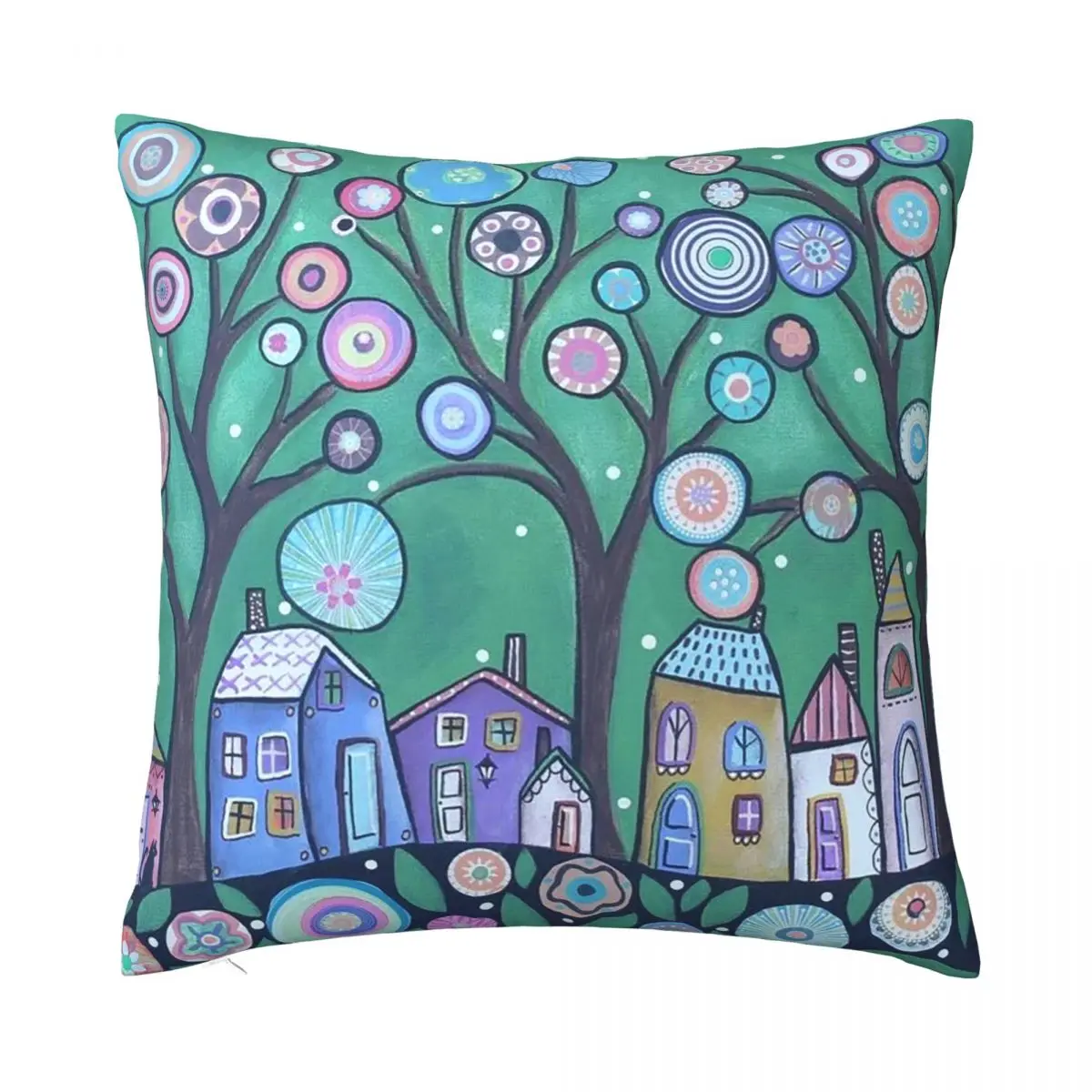 

Весенняя наволочка для подушки с изображением неба и Герарда, наволочка для подушки, декоративная наволочка в стиле ретро с изображением де...