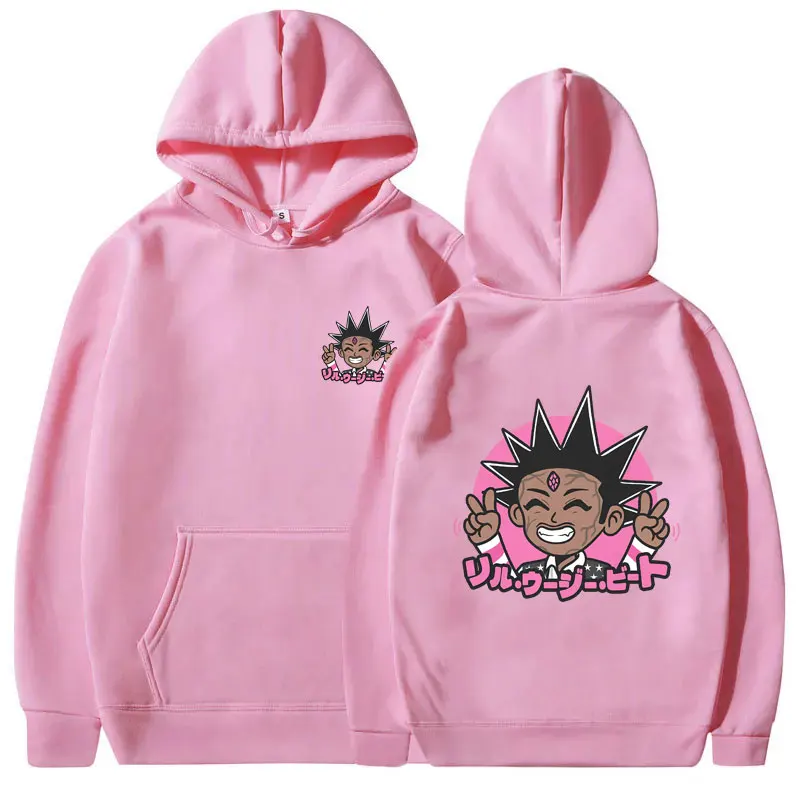 Rapper Lil Uzi Vert Pink Tape Funny Meme Hoodie Unsiex Fashion Hip Hop Sweatshirt Men Women Vintage Streetwear Hoodies