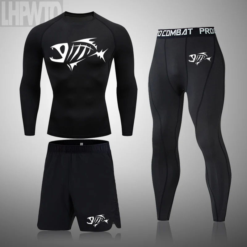 

Creative Mens Basketball Training Tight Fitting Suit Riding Jogging Compression Sportswear Gym Fitness Boxing Quick Drying Suit