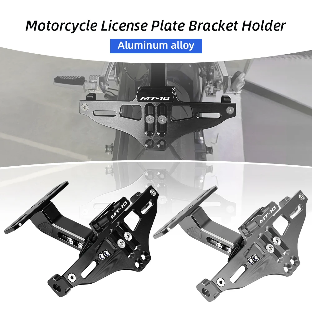 

For Yamaha MT-10 MT 10 MT10 FZ-10 FZ10 2018 2019 2020 2021 Motorcycle Adjustable Tail Tidy License Plate Holder With Led Light