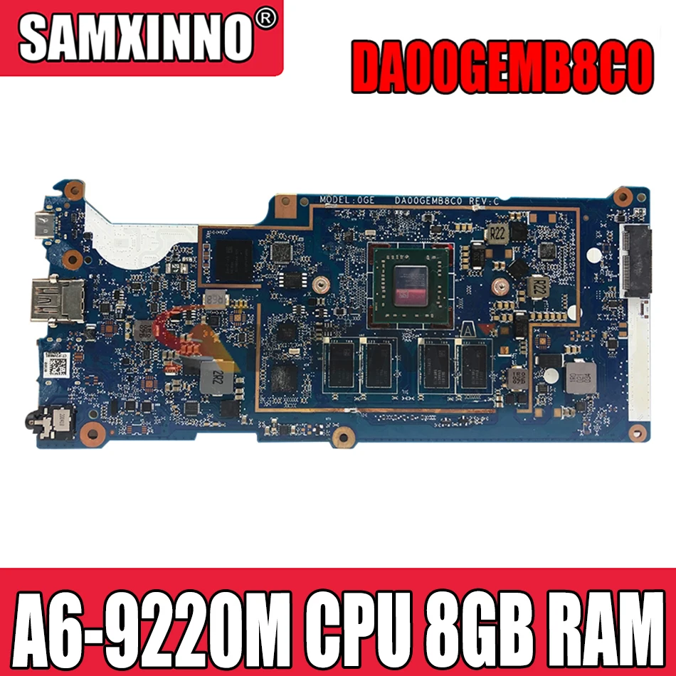 

Материнская плата Akemy для ноутбука HP DA00GEMB8C0, материнская плата с/A6-9220M ЦП + 8 Гб ОЗУ
