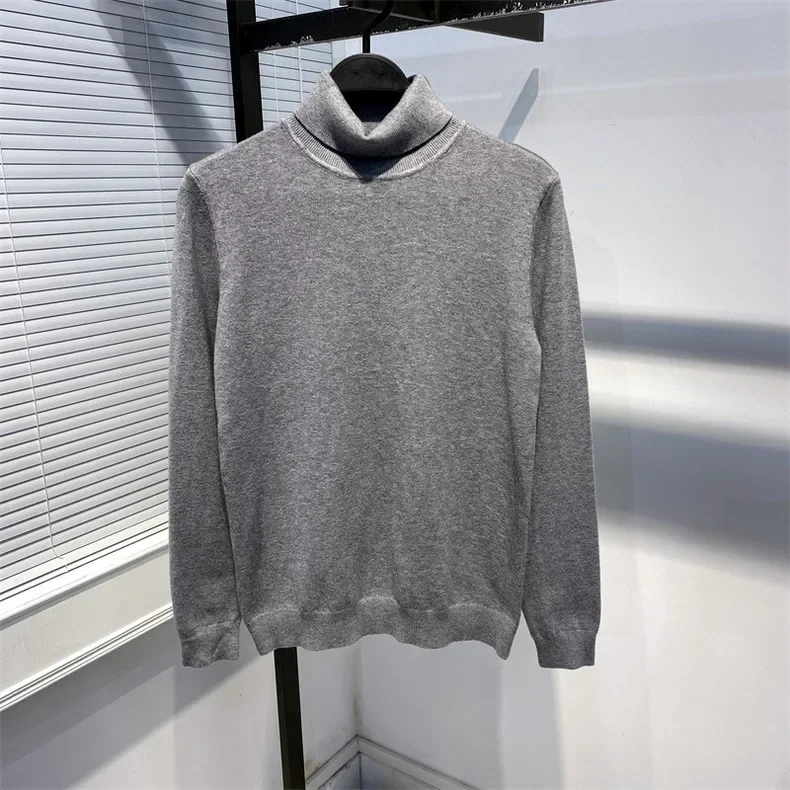 MRMT 2024 новый мужской свитер с высоким воротником трикотаж высокими лацканами для