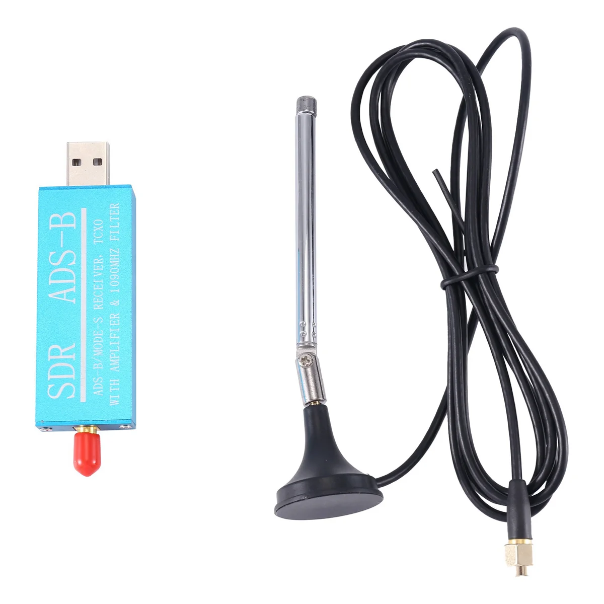 

SDR ADS-B Mode-S USB SDR TV Receiver RF Amplifier 1090MHz Bandpass Filter Radio SDR Band TV Scanner Tuner Stick