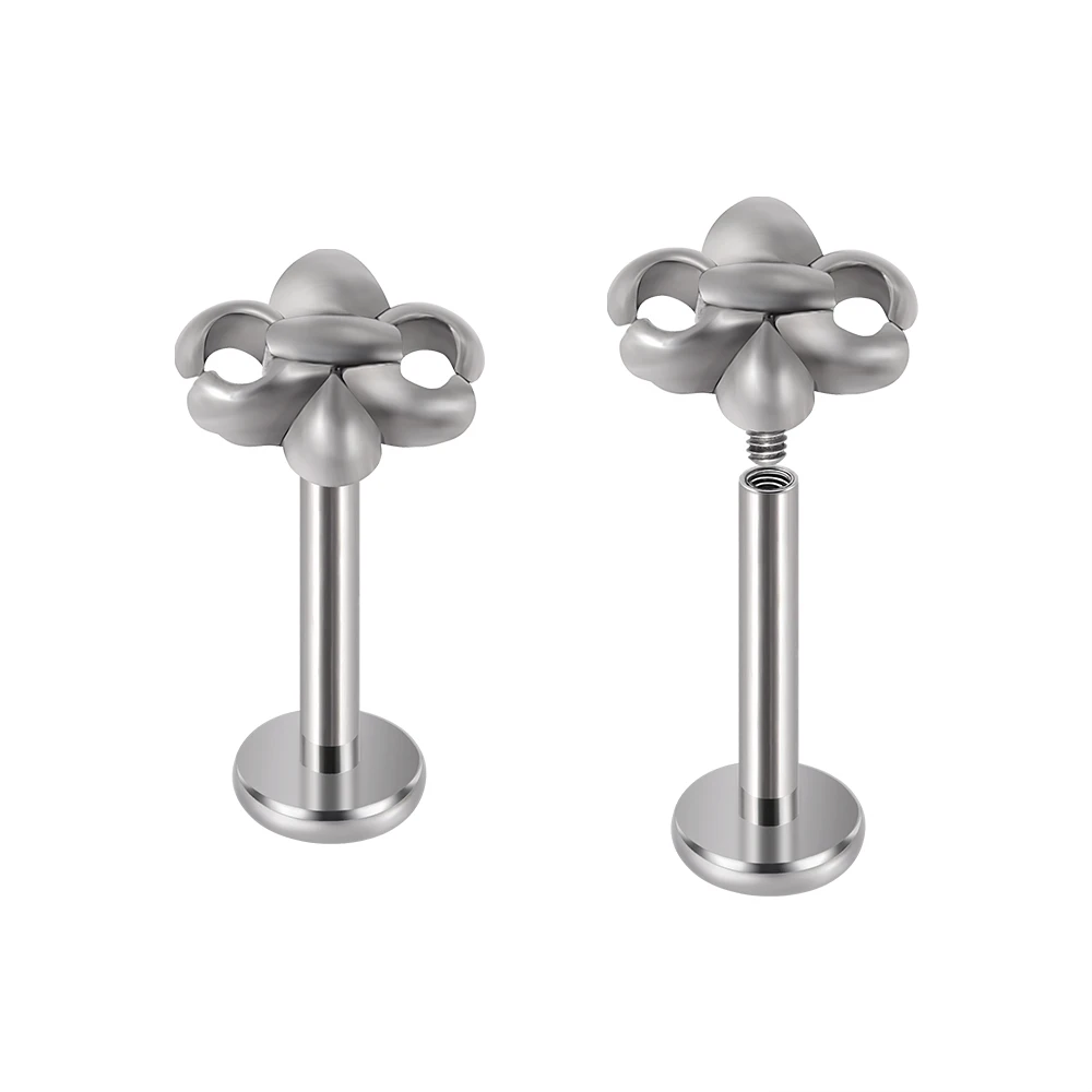 Серьги-шпильки для губ из хирургической стали в стиле панк/готика ювелирные