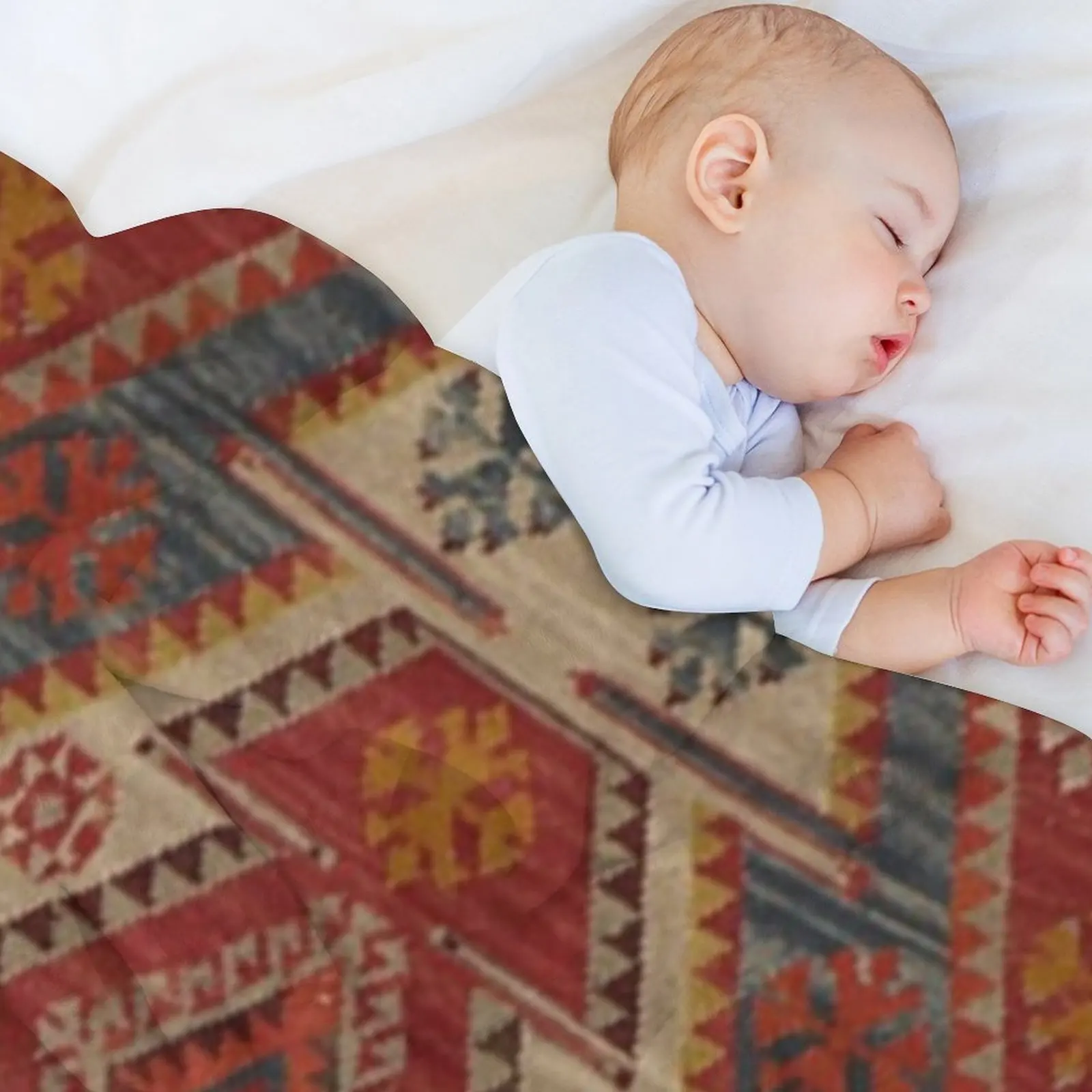 Античное турецкое искусственное одеяло с принтом дизайнерские ворсистые