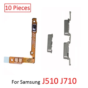 10 Power Button Flex For Samsung J5 J7 Metal 2016 J510 J510F J510FN J710 J710F J710FN Phone Housing 