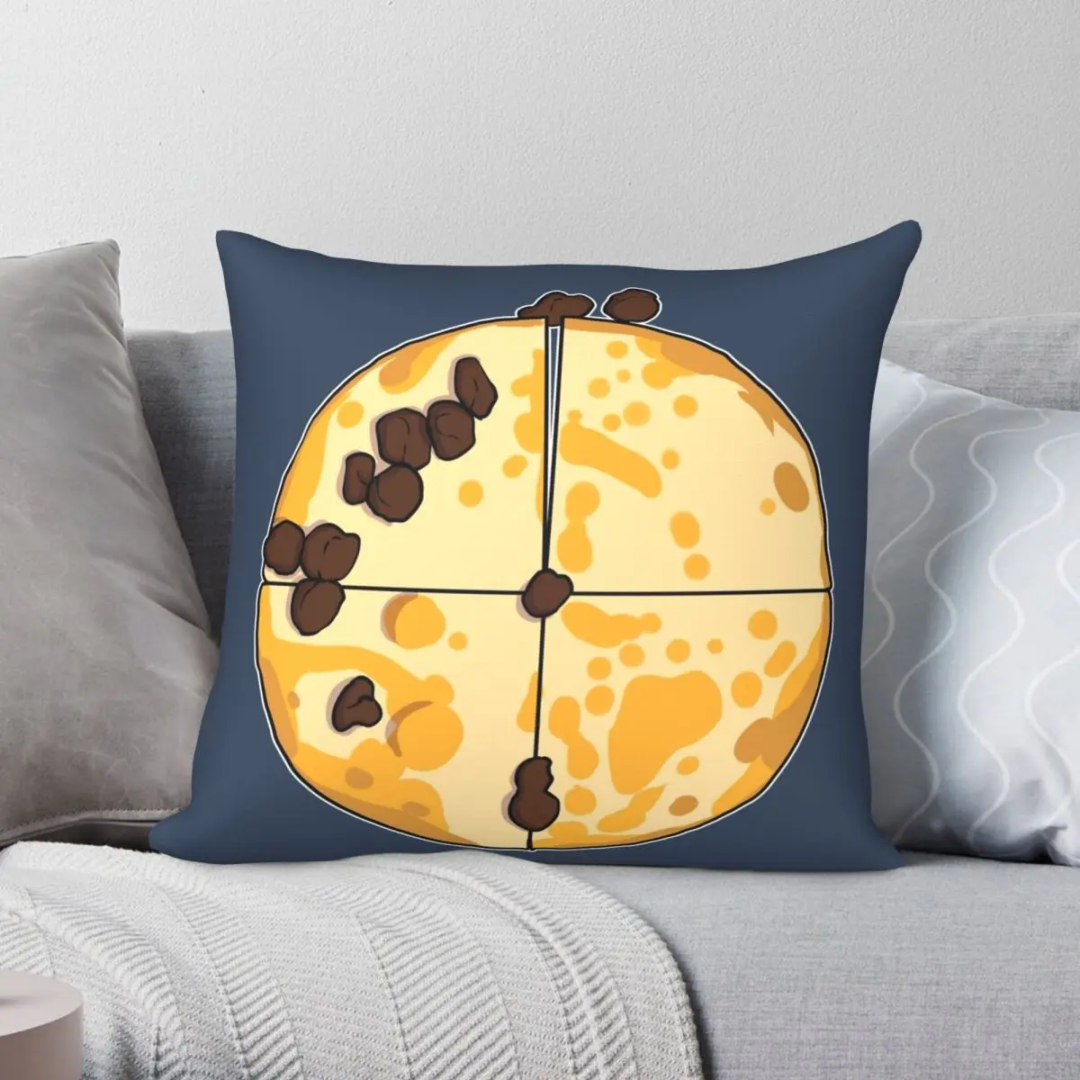 

None Pizza Left Beef Pillowcase Polyester Linen Velvet Creative Zip Decor Pillow Case Home Cushion Cover 18"