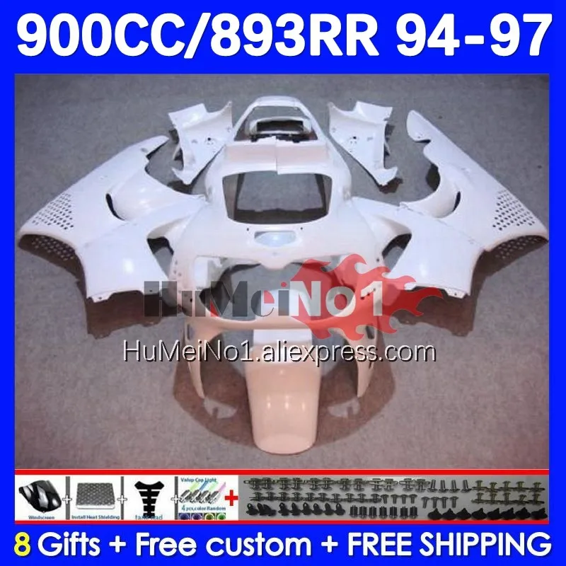 

Body For HONDA CBR 893RR CBR 893 CBR900 CBR893 RR 98No.15 CBR900RR white glossy CBR893RR 94 95 96 97 1994 1995 1996 1997 Fairing