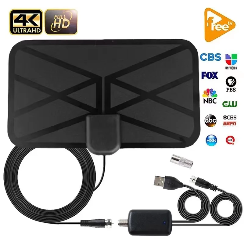 

4K Digital Ground Wave HDTV Antenna Indoor 1080p Amplifier Signal Intensifier DVB-T2 TV Antenna