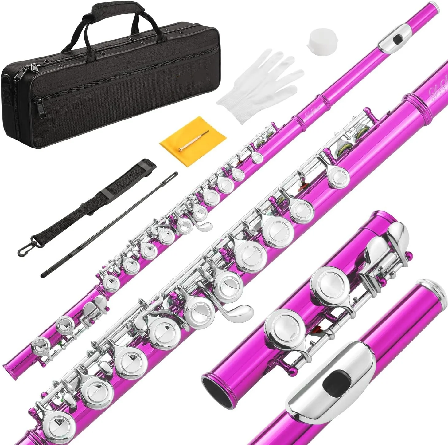 CANWAY-флейты для ключей с закрытым отверстием мельхиор деревянный духовой