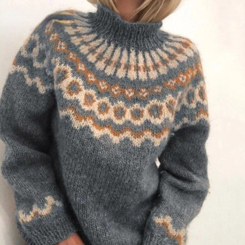 

2020 Autumn Elegant O-Neck Striped Women Sweater Vintage Long Sleeves Pullovers Jumpers Female Casual Fashion Harajuku Sweaters
