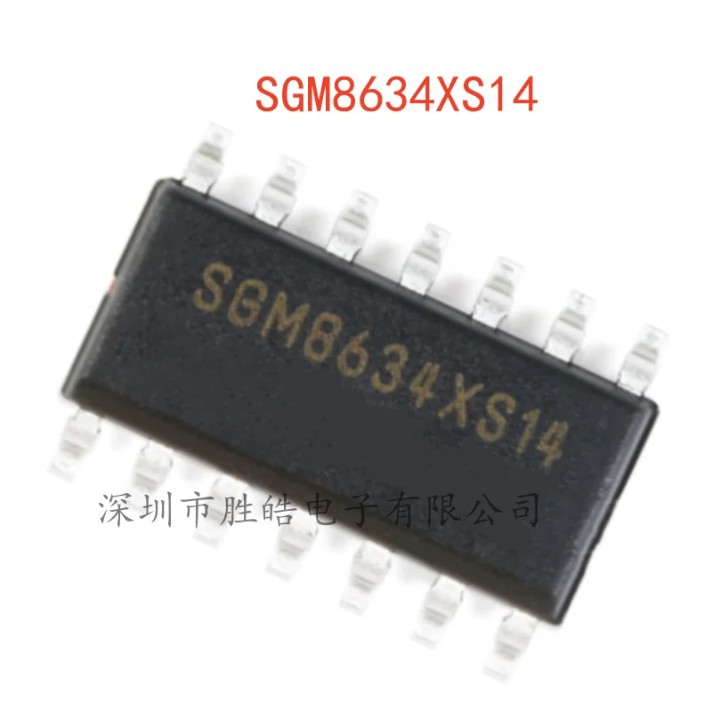 

(10PCS) NEW SGM8634XS14 / TR Rail-To-Rail CMOS Operational Amplifier SOP-14 SGM8634XS14 / TR Integrated Circuit