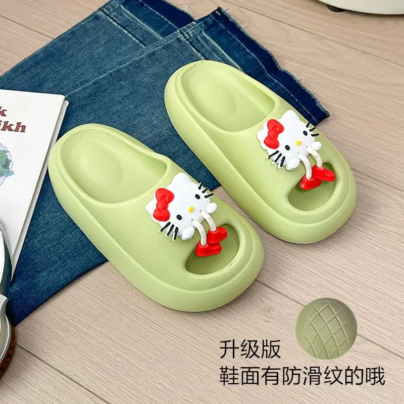 Милые Тапочки Sweet Hello сандалии с котенком аниме Ins Kawaii Sanrio женская летняя Милая