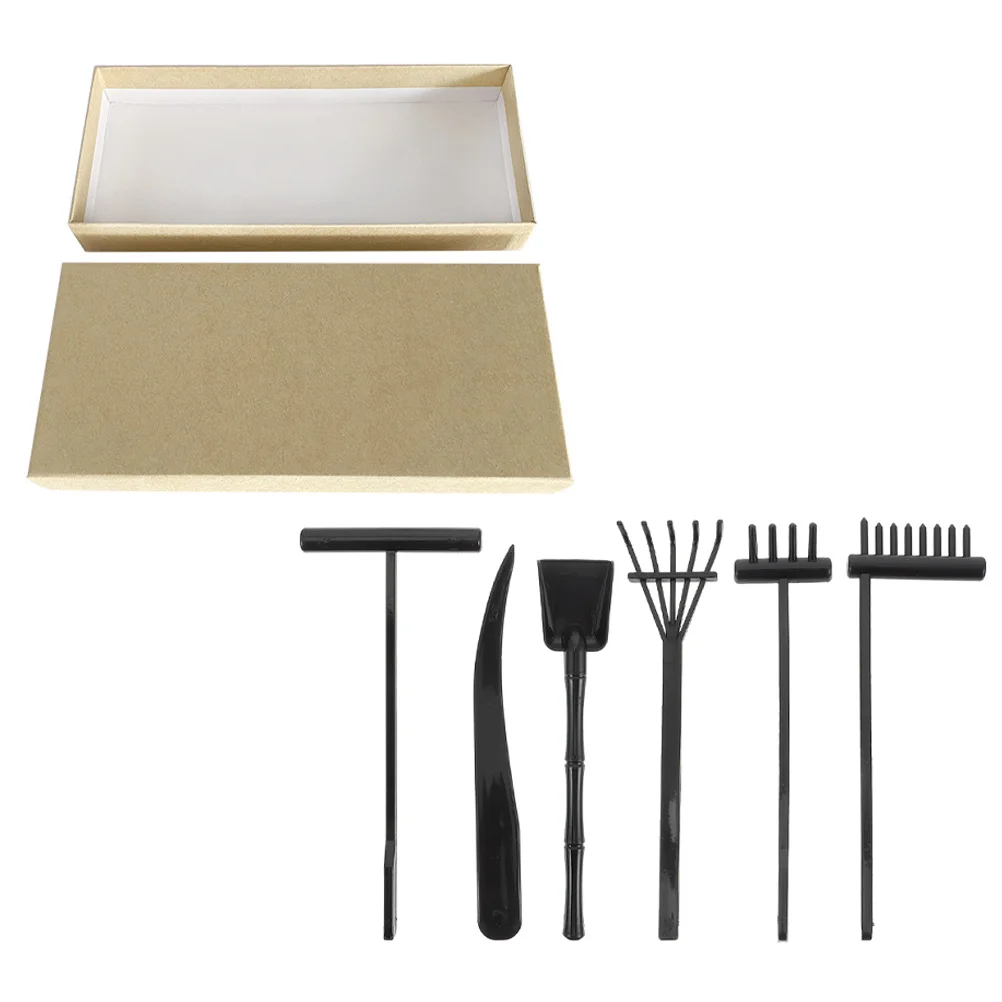 

Garden Rake Zen Sand Mini Miniature Set Tool Decoration Table Tools Rakes Tiny Toy Sandbox Desktop A Make Diy Meditation