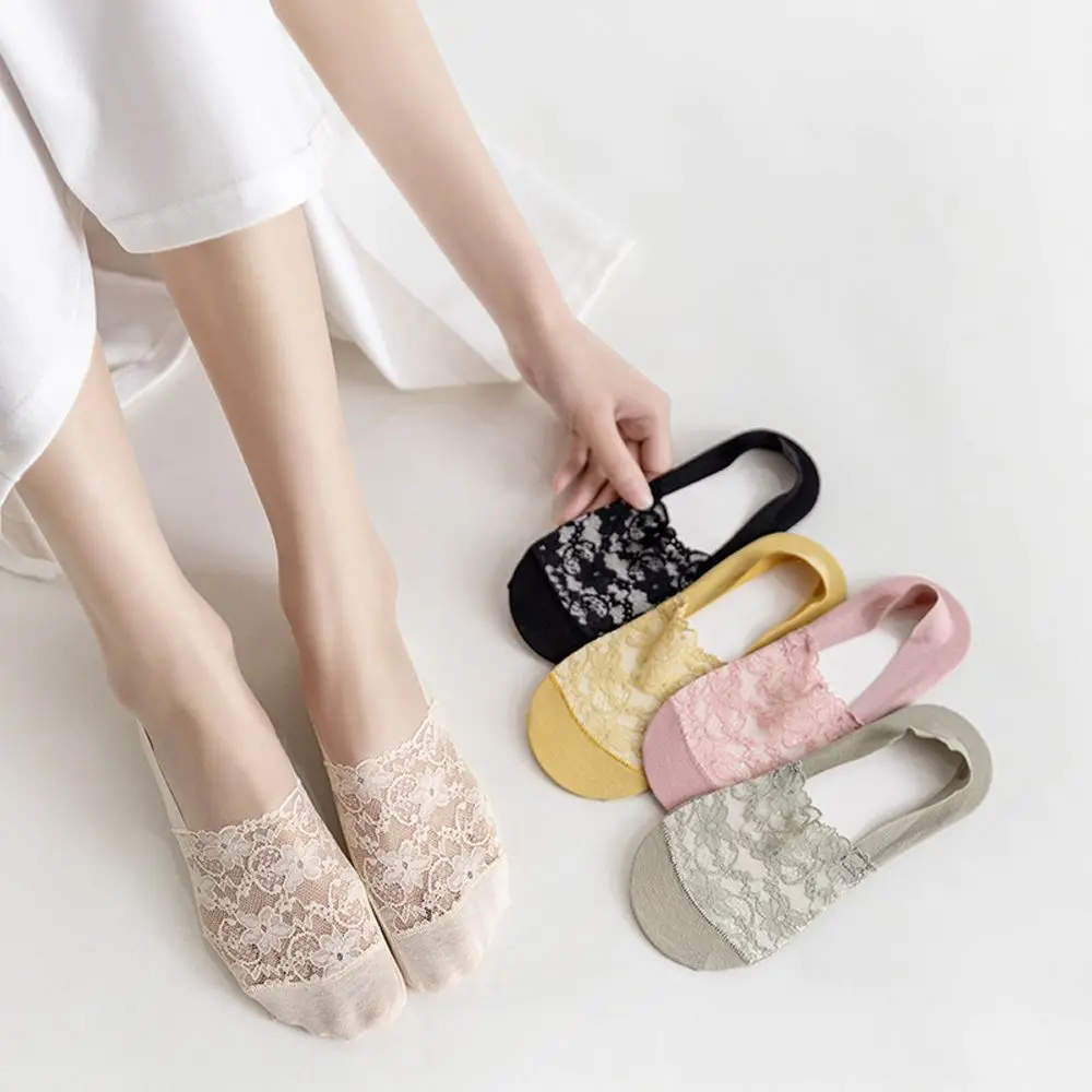 

Женские кружевные носки, удобные бесшовные Нескользящие дышащие сетчатые чулочно-носочные изделия из вискозы, 2022