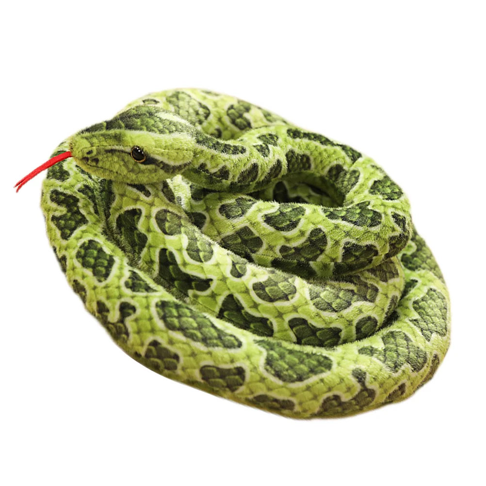 

Stobok Kids Toys Kids Plush Snake Simulation Boa Constrictor Stuffed Realistic Stuffed Snake Prank Snake Stuffed Animal Plush