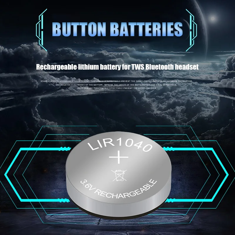 Перезаряжаемая литиевая батарея для TWS Bluetooth гарнитуры умного дома 800 цикл -
