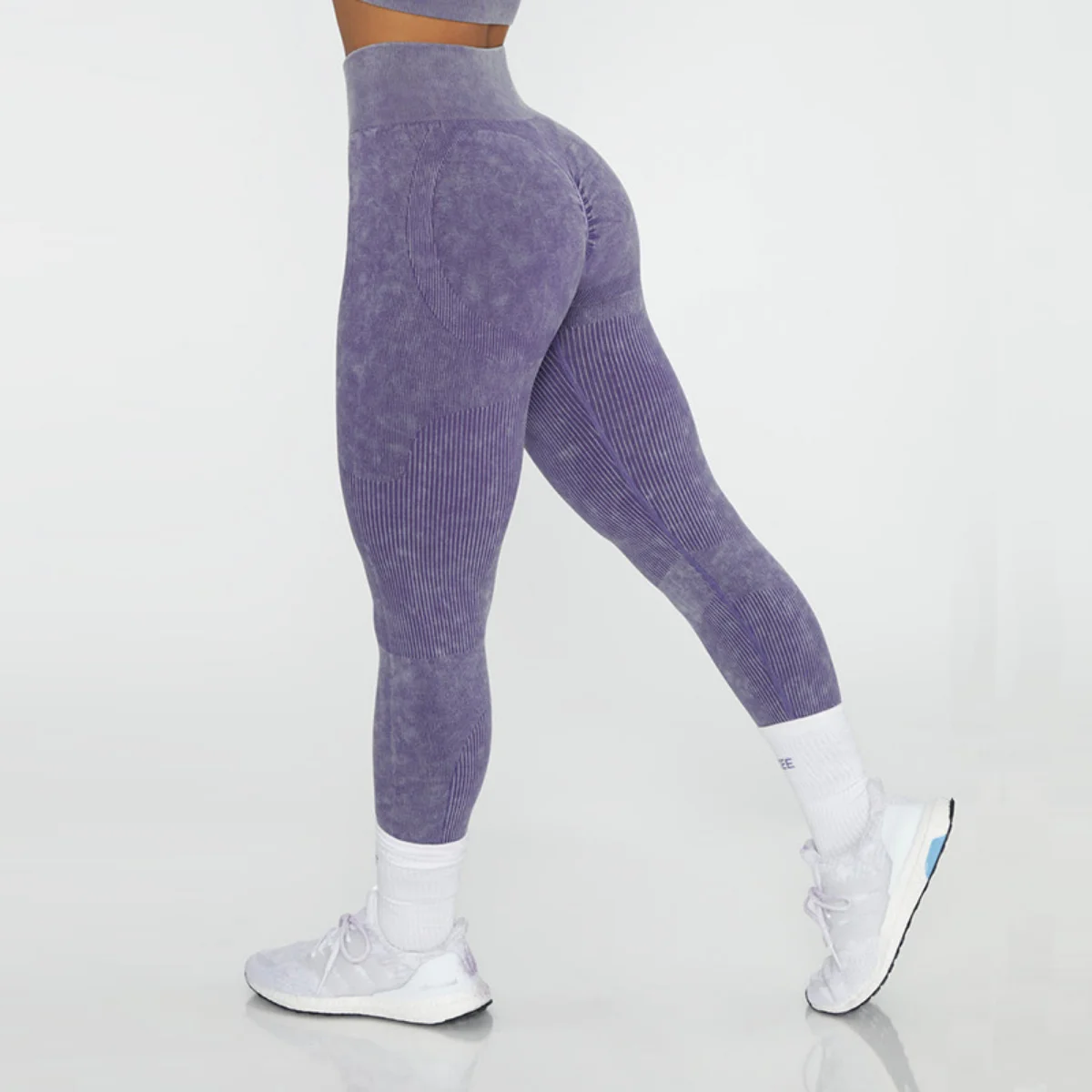 New Seamless Sand-washing High Waist and Hip Lifting Yoga Pants Women's Tight-fitting Outdoor Quick-drying Sports Fitness Pants